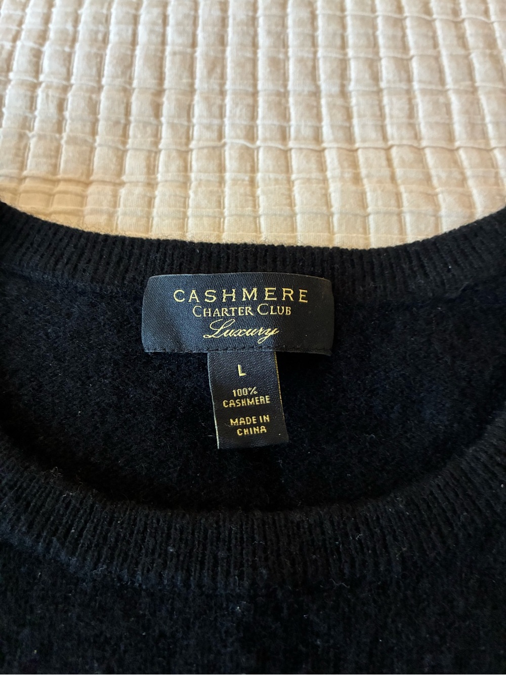 100% Cashmere sweater - black, size large